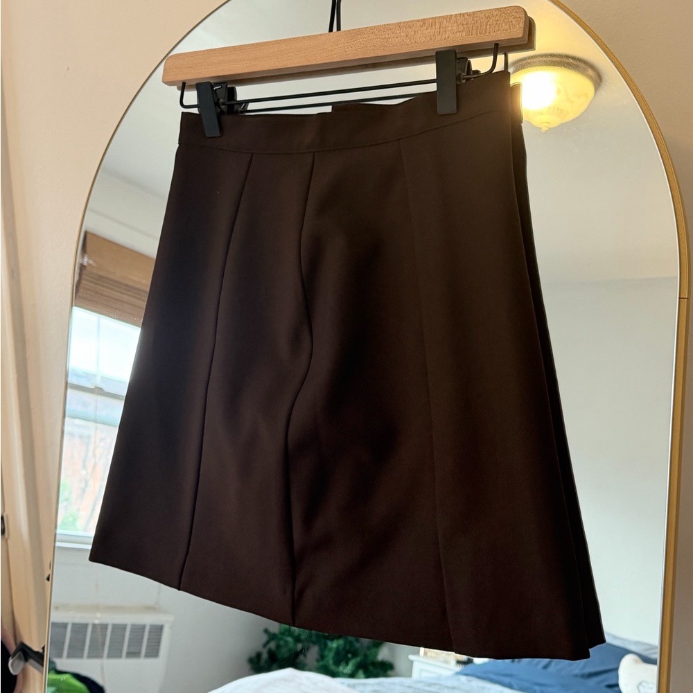 Vintage United Colors of Benetton Brown Mini Skirt – Made in Italy | Size 40 (It